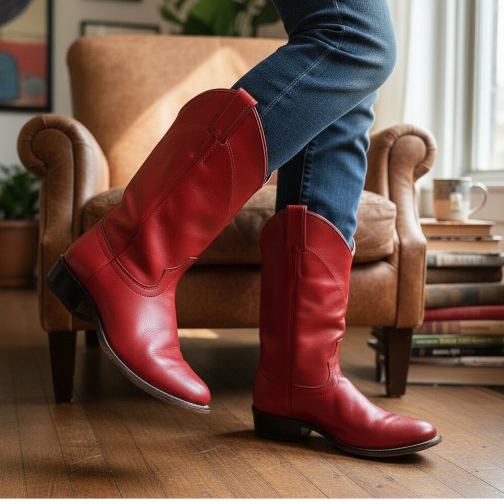 Laredo Red Ankle Boots